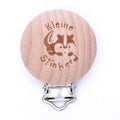 Durable Houten Speenclips 2 stuks  Kleine Stinkerd