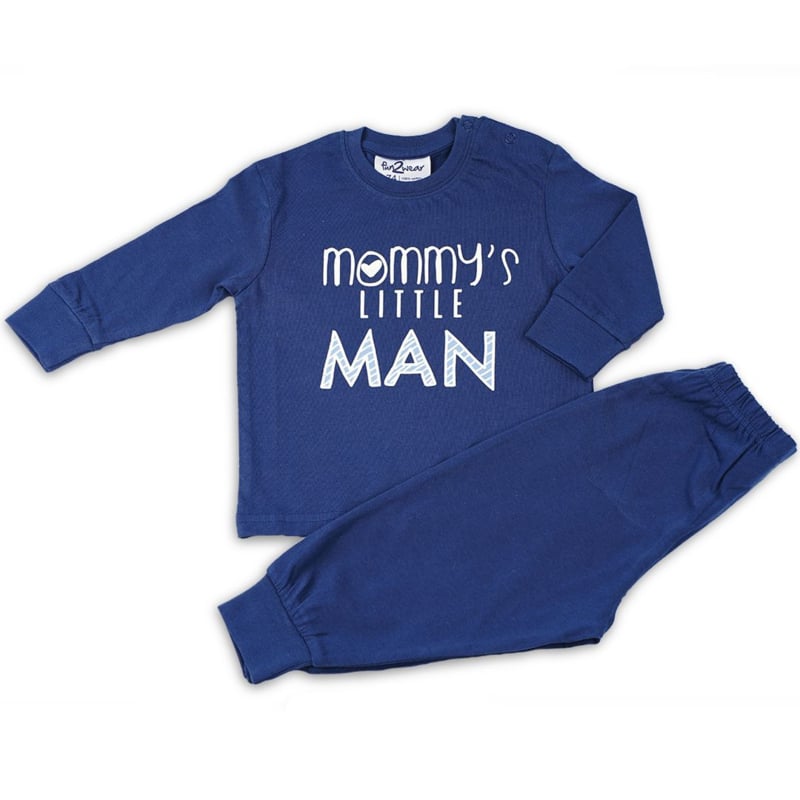 Fun2Wear - Pyjama Mommy's Man - Navy Blauw - Maat 122/128 - Jongens maat One size