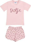 Fun2Wear - kinder - meisjes - shortama - Dotje - Roze maat 68