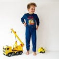Fun2Wear - Pyjama Truckin Blauw - Maat 68 - Jongens maat One size