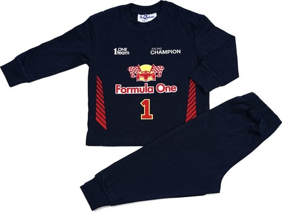 Fun2Wear - Pyjama Driver 1 - Navy Blauw maat 104