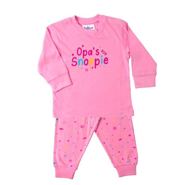 Fun2Wear - Pyjama Opa's Snoepie - Roze - Maat 98 - Meisjes maat One size