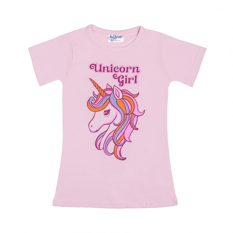 Fun2Wear - nachthemd - Unicorn - Roze maat 104