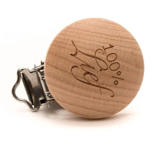 Durable houten speenclips met tekst – 2 stuks