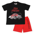 Fun2Wear - Shortama Fire Fighter - Zwart - Maat 62 - Jongens maat One size