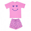 Fun2Wear - Smiley Shortama - Fuchsia maat 104