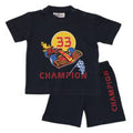 Fun2Wear - Shortama Pitstop - Navy Blauw - Maat 110 / 116 - Jongens, Meisjes maat One size