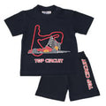 Fun2Wear - Shortama Racetrack - Navy Blauw - Maat 104 - Jongens, Meisjes maat One size
