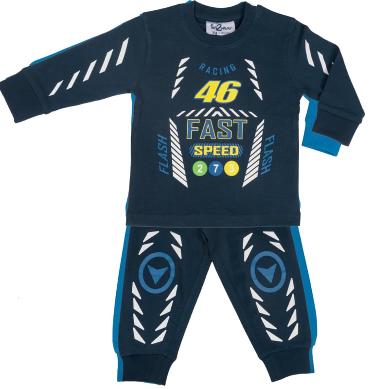 Funderwear - Pyjama - Donker Blauw - Racing - Jongen