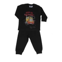 Fun2Wear - Pyjama Truckin Zwart - Maat 68 - Jongens maat One size