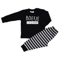 Fun2Wear - Pyjama Boefje - Zwart - Maat 128 - Jongens, Meisjes maat One size