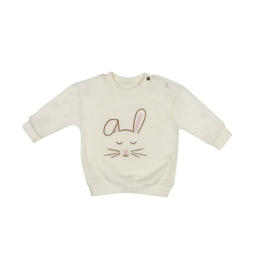 Frogs and Dogs - Winter Flower Sweater Bunny Velvet - Perzik