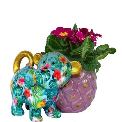 Pomme Pidou - Bloempot/vaas -  Aap Bubbles - Small  - 002 - ( keramiek)