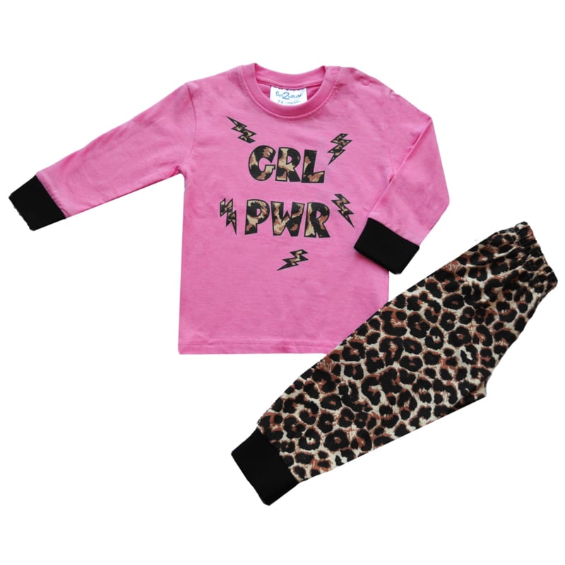 Fun2Wear - Pyjama Girl Power - Roze - Maat 92 - Meisjes maat One size
