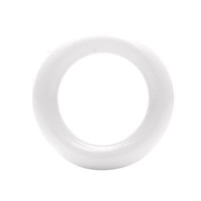 Plastic Ringetjes - zak à 5 stuks - 30 mm - Wit -  009