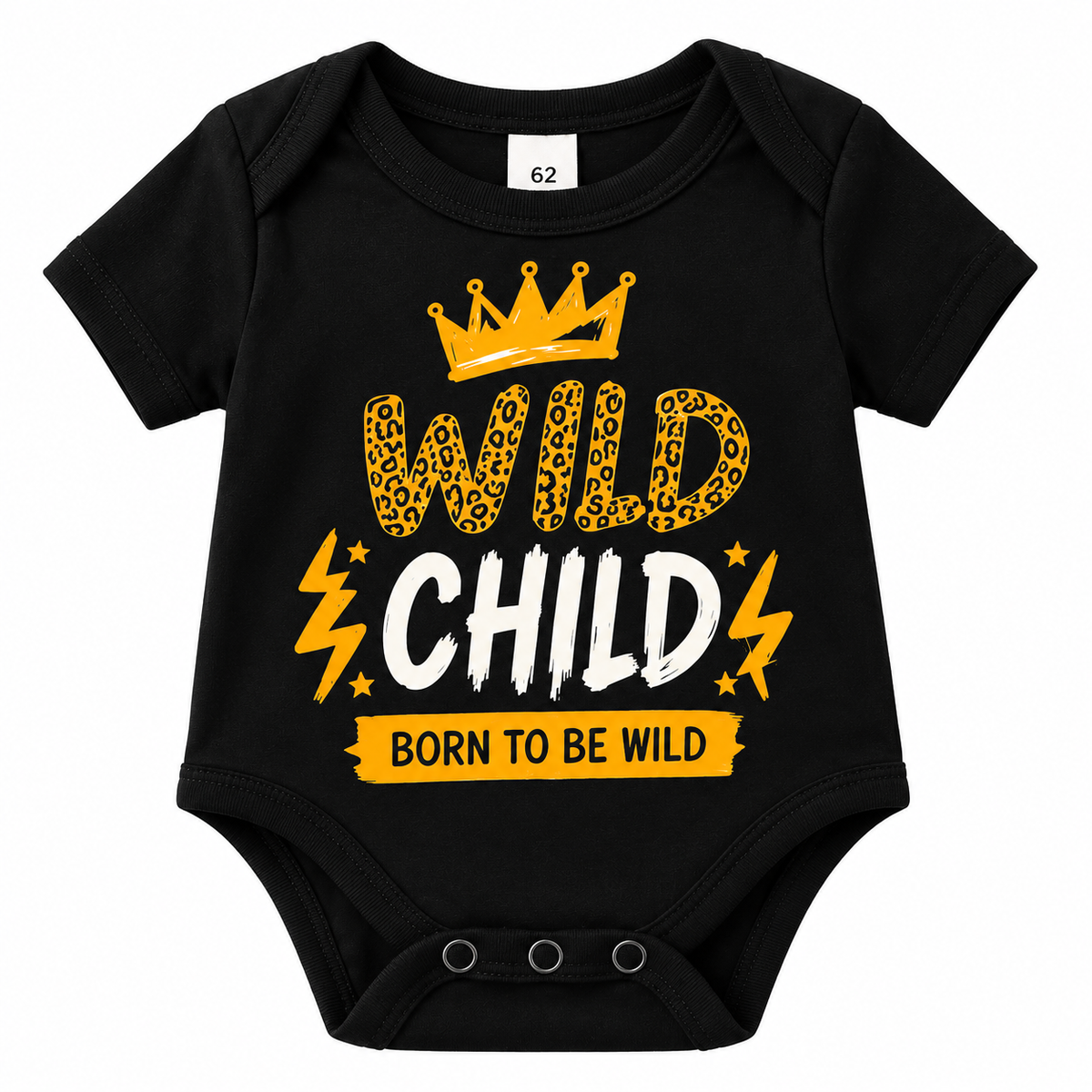 Zumpies romper Wild Child - Born to be Wild - zwart